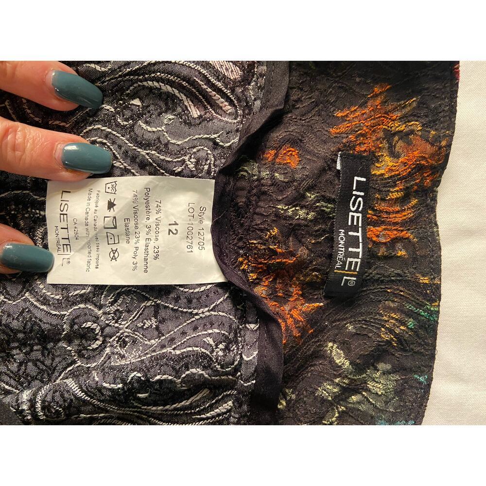 Lisette L - Boho-Chic Paisley Print Pants, Size 12 - Picture 5 of 5